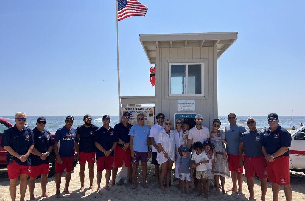 Lifeguard Tower Dedicated To Longtime Friend and Family Of The Beach Patrol